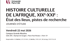 HISTOIRE CULTURELLE DE L'AFRIQUE, XIXE -XXIE : État des lieux, pistes de recherche 