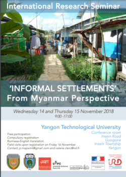 ‘INFORMAL SETTLEMENTS' From Myanmar Perspective