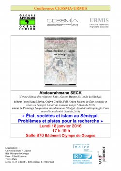 Conférence de M.Abdourahmane SECK - Séminaire AOI