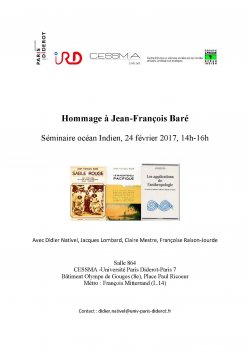 Séminaire Océan Indien <br> Hommage à Jean-François Baré