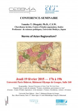Séminaire "Normes, circulations, gouvernance en Asie" <br>Norms of Asian Regionalism ?