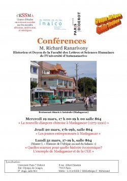 Séminaire du groupe Afrique Océan Indien <br> Conférences sur Madagascar