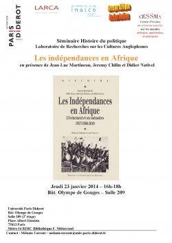 Séminaire Histoire du politique <br> Laboratoire de Recherches sur les Cultures Anglophones