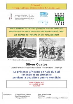 Séminaire AOI et Asie <br> Les sources de l'histoire et leur renouvellement