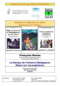 Séminaire du Groupe Afrique Océan Indien <br> Méthodes et difficultés du métier d'historien de l'Afrique