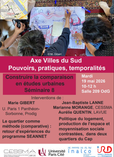 Construire la comparaison en études urbaines Séminaire 8